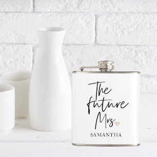 Flasques La future Mme et Votre Nom   Cadeau de beauté mode