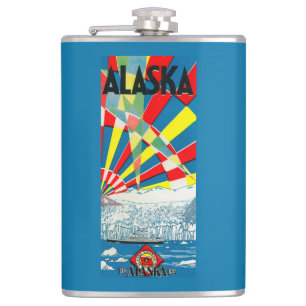 Flasques La ligne affiche de l'Alaska de paquebot