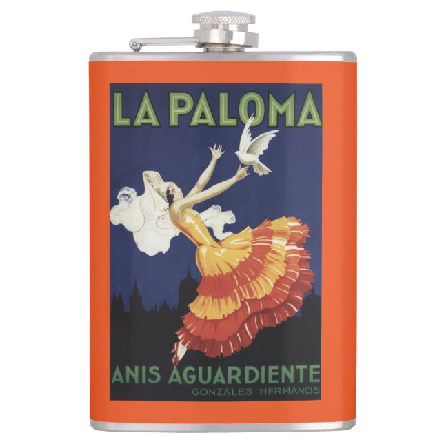 Flasques La Paloma - Anis Aguardiente promotionnel (Devant)