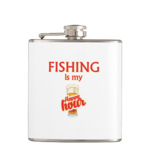 Flasques La Pêche Est Mon Heureuse Heure