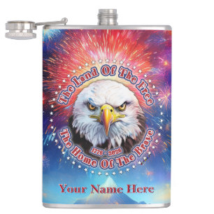 Flasques La Terre De La Liberté Maison Brown Eagle Feux D'A