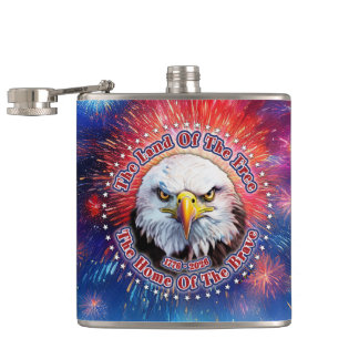 Flasques La Terre Des Hommes Libres Feu D'artifice Aigle Br
