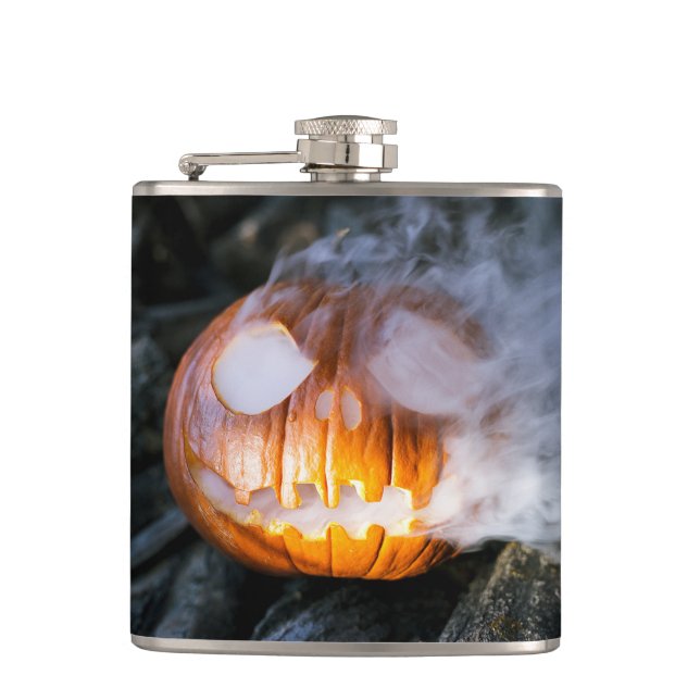 Flasques La tête Jack-o-Lantern d'un cavalier sans tête (Devant)