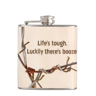 Flasques La vie est dure. Heureusement qu'il y a de l'alcoo