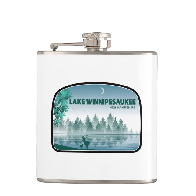 Flasques Lac Winnipesaukee New Hampshire Deer (Devant)