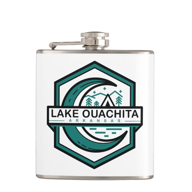 Flasques LAKE OUACHITA arkansas lune hexa (Devant)