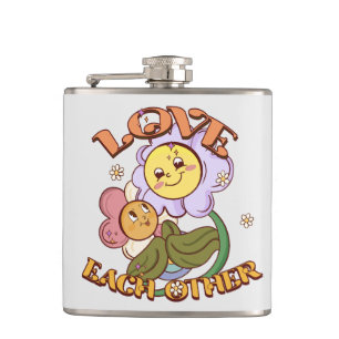 Flasques L'Amour L'Un L'Autre Design floral lunaire