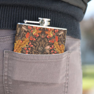 Flasques Lapin d'automne sur brun