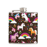 l'arc-en-ciel de licorne badine le cheval