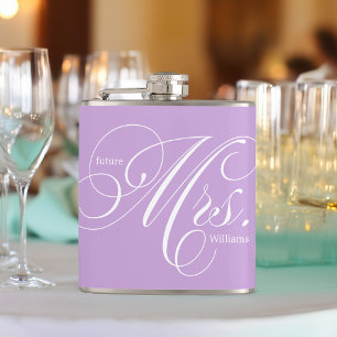 Flasques Lavender Elegant Script Future Mme.