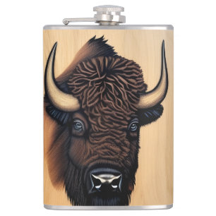 Flasques Le Bison Majestueux - Un Symbole De Pouvoir Et De
