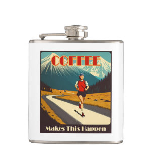 Flasques Le Café Fait Que Cela Se Produit En Cours D'Exécut