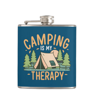 Flasques Le camping est ma thérapie