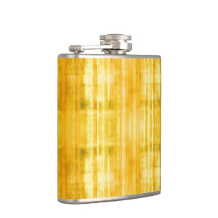 Flasques Le jaune barre le motif d'art