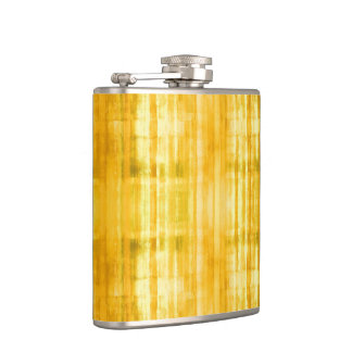 Flasques Le jaune barre le motif d'art