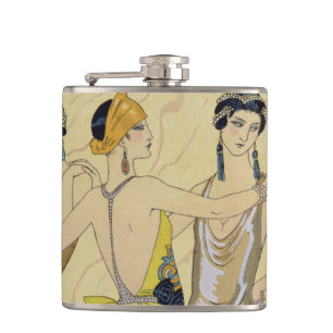 Flasques Le jugement de Paris, 1920-30 (copie de pochoir)