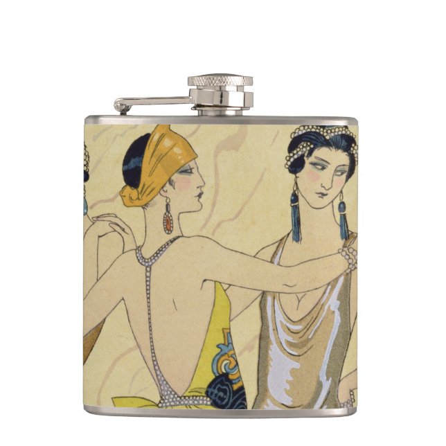 Flasques Le jugement de Paris, 1920-30 (copie de pochoir) (Devant)