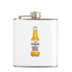 Flasques Le kayak est mon happy hour