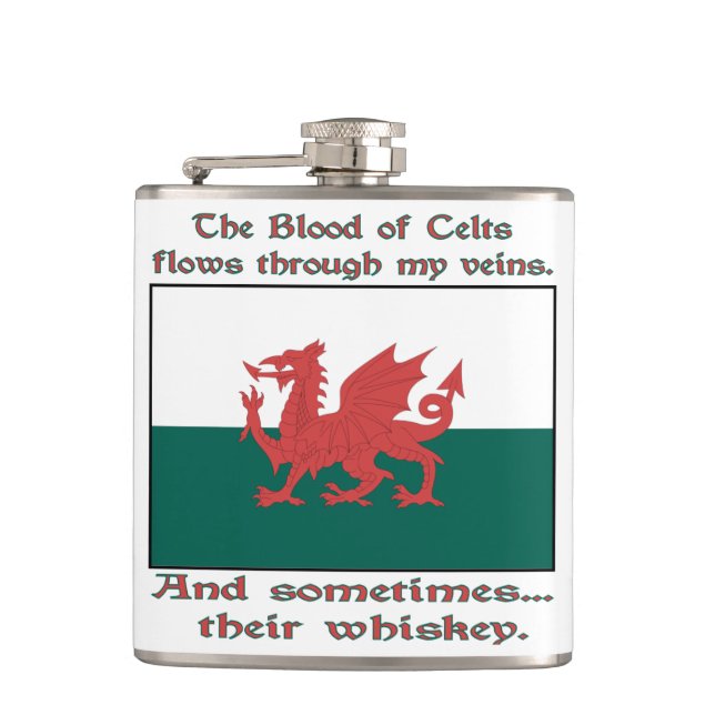 Flasques Le sang gallois des Celtes et des Whiskey (Devant)