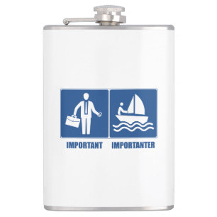 Flasques Le Travail Est Important, La Voile Est Importante