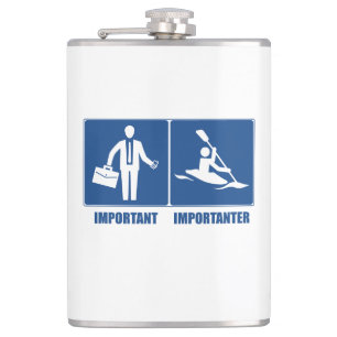 Flasques Le Travail Est Important, Le Kayak Est Important