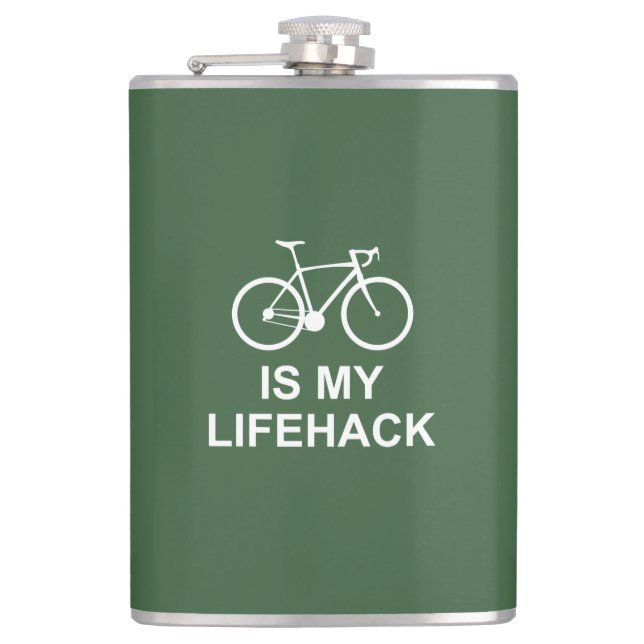Flasques Le Vélo Est Mon Lifehack (Devant)