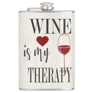 Flasques Le Vin Est Ma Fiole Thérapeutique