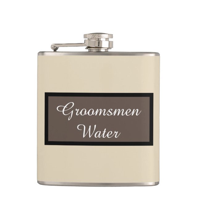 Flasques L'eau de garçons d'honneur (Devant)