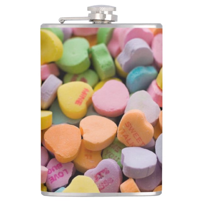 FLASQUES LES COEURS DE LA BOUGIE DE VALENTINE (Devant)