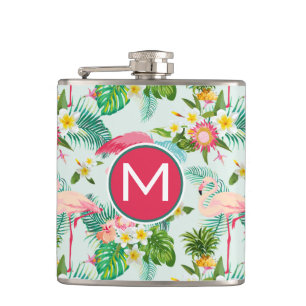 Flasques Les fleurs et les oiseaux tropicaux   ajoutent