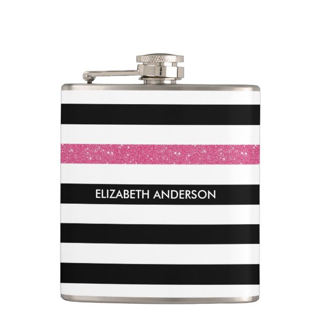 Flasques Les nouvelles nuances noires FAUX Pink Glitz et no (Devant)