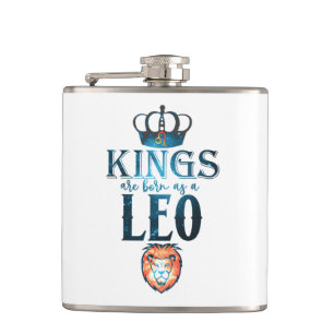 Flasques Les ROIS sont nés sous le signe du Zodiaque LEO Ju