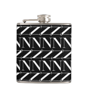 Flasques Lettre initiale monogramme N