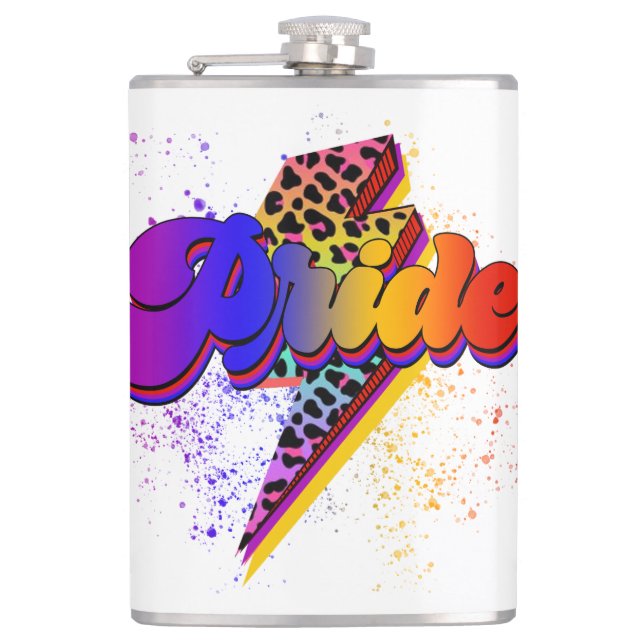 Flasques LGBTQIA+ Soutien de la fierté Sensibilisation (Devant)