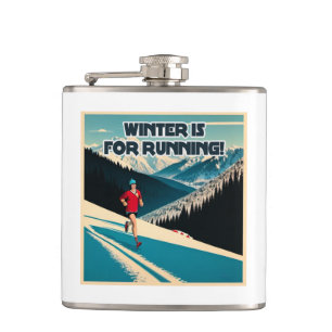 Flasques L'Hiver Est Pour La Course
