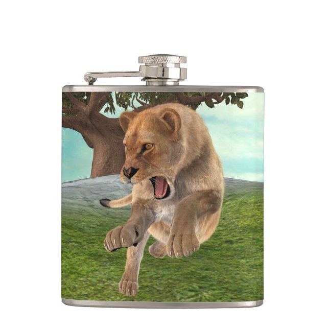 Flasques Lionne Chasseuse (Devant)