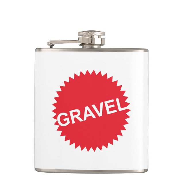 Flasques Logo rouge Gravel Cycling (Devant)