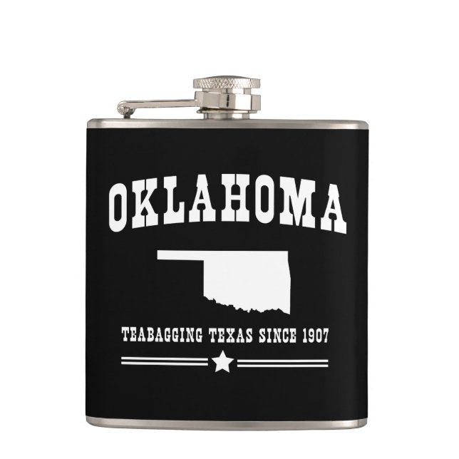 Flasques L'Oklahoma Teabagging le Texas depuis 1907 (Devant)