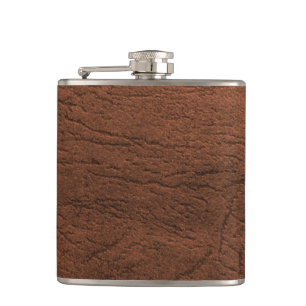Flasques Look en cuir Brown