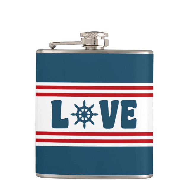 Flasques Love nautique design (Devant)