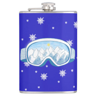 Flasques Lunettes de ski Danse de flocons de neige  