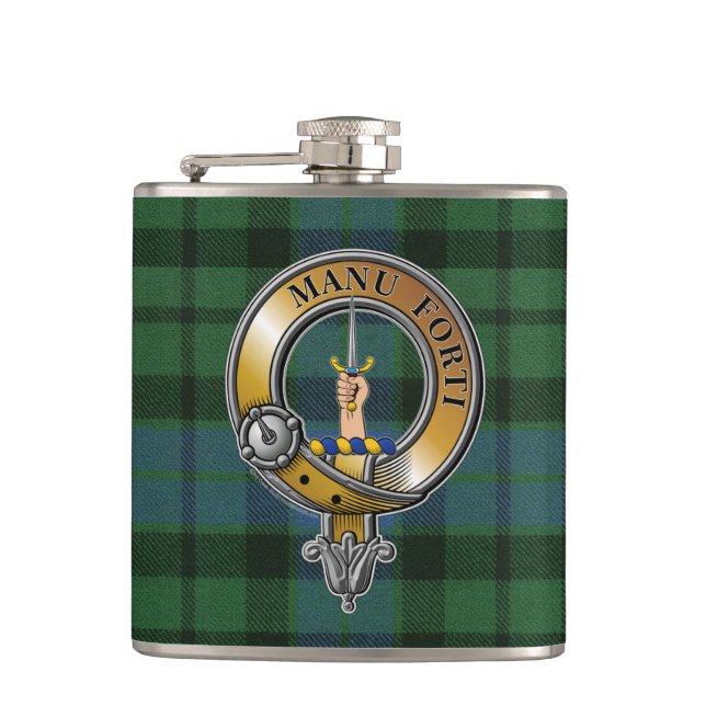 Flasques MacKay Tartan & Badge (Devant)