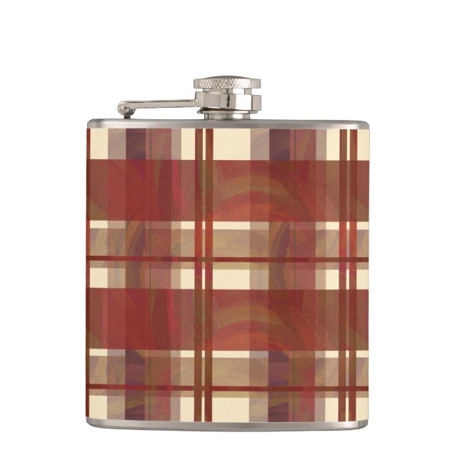 Flasques Madras Plaid Fall Red (Devant)