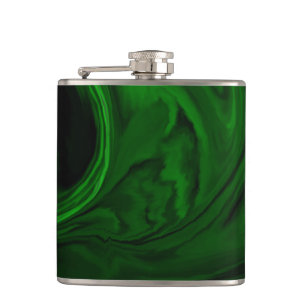 Flasques malachite vert texture