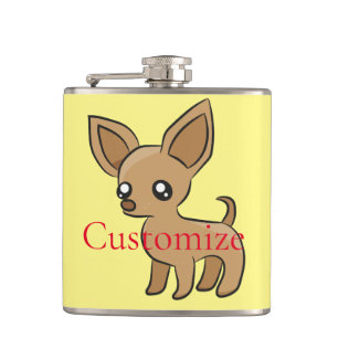 Flasques Maman Chihuahua Mignonne Art Thunder_Cove