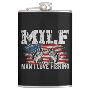 Flasques Man I Love Pêche Vinyl Wrapped Flask