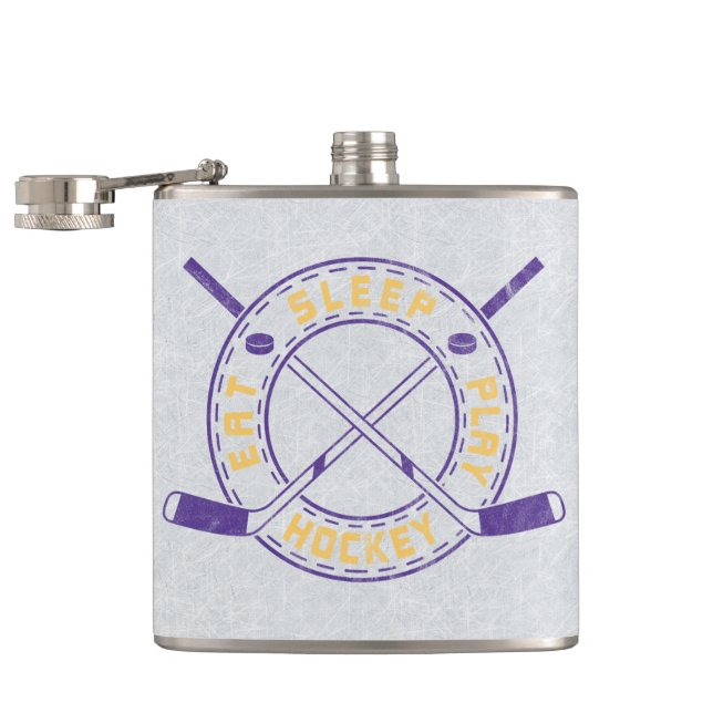 Flasques Mangez le sommeil Jouer Hockey (Ouvert)