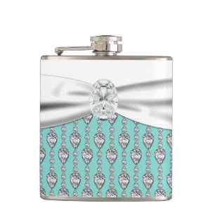 Flasques Mariage Bleu Canard