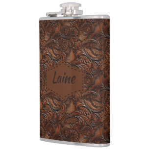 Flasques Mariage Faux Cuir Travailleur Aspect