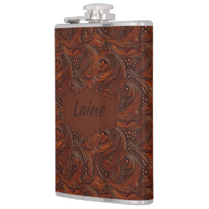 Flasques Mariage Faux Cuir Travailleur Aspect